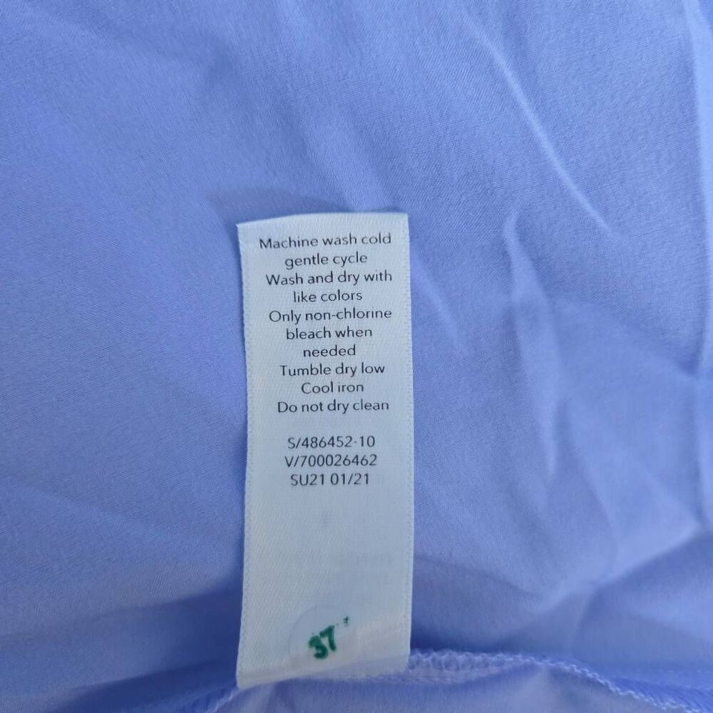Athleta Womens Presidio Midi Dress Large Blue Flowy Travel Comfort Lightweight - Picture 7 of 9